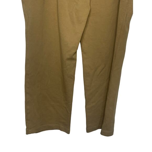 Lands' End Sport Yoga Knit Pants Large Womens Tan Jogger Pull On Athleisure HR - Picture 9 of 10